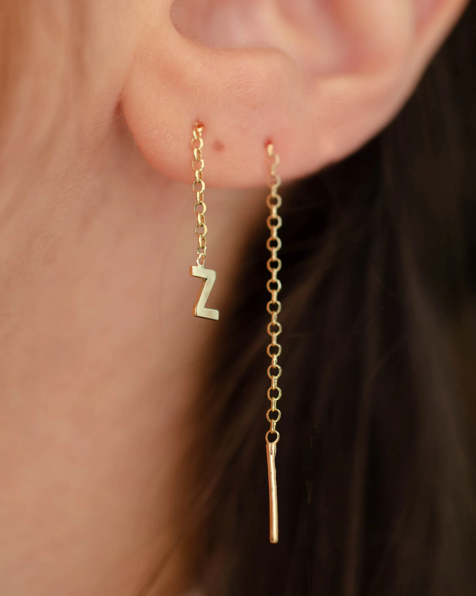 Brinco Letras Correntinha