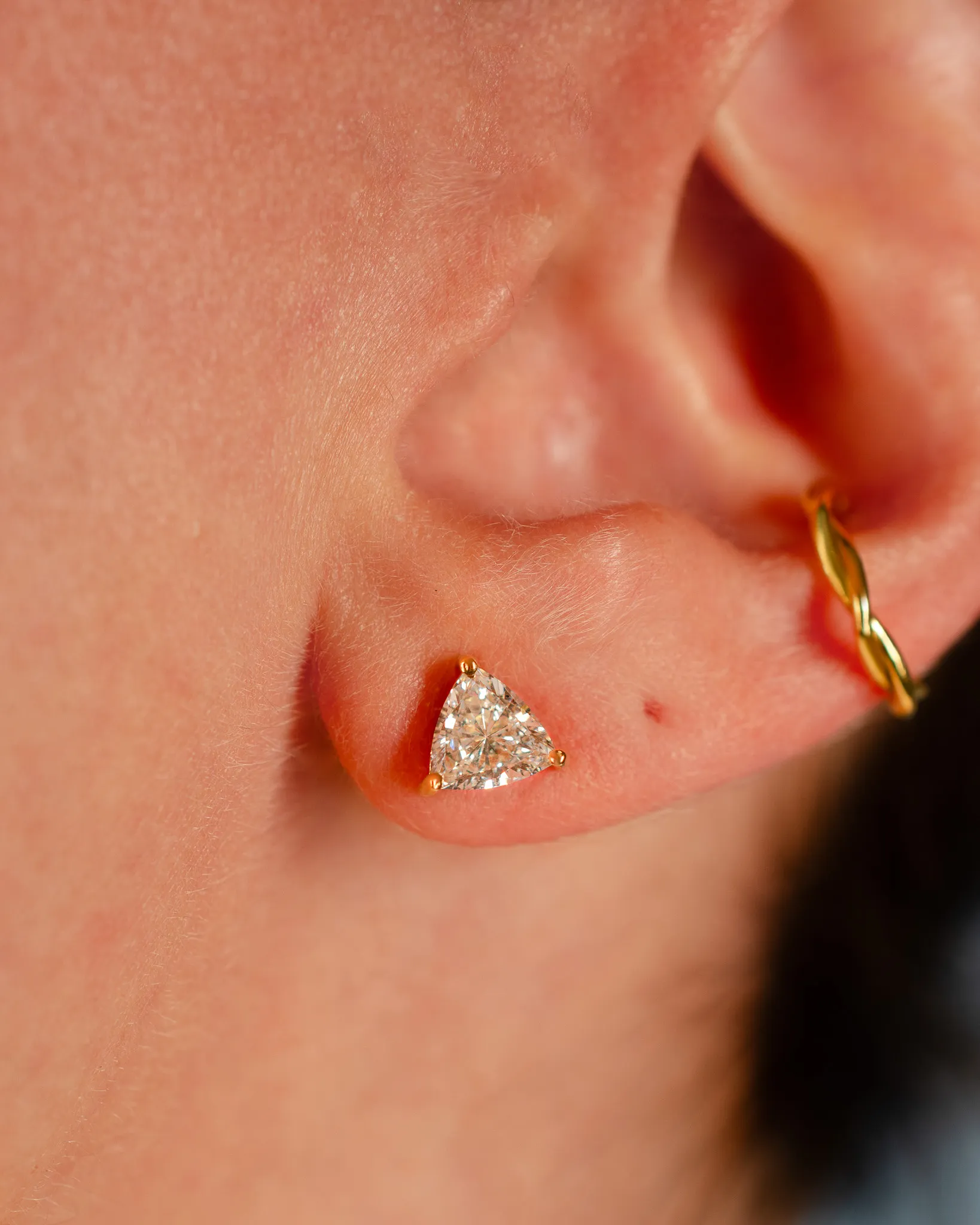 Brinco Trillion  | diamante 1.03ct